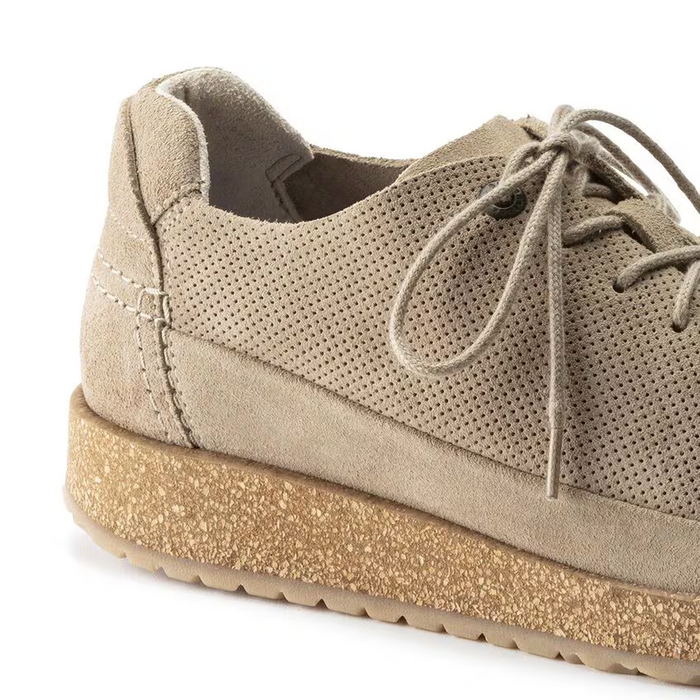 Birkenstock Honnef Low Lace Up (Unisex) - Light Sandcastle Perf Suede Dress-Casual - Lace Ups - The Heel Shoe Fitters