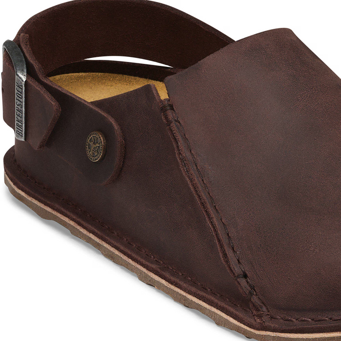 Birkenstock Lutry Clog (Men) - Habana Oiled Leather Dress-Casual - Clogs & Mules - The Heel Shoe Fitters