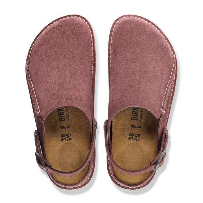 Birkenstock Lutry Clog (Women) - Pepper Suede Dress-Casual - Clogs & Mules - The Heel Shoe Fitters