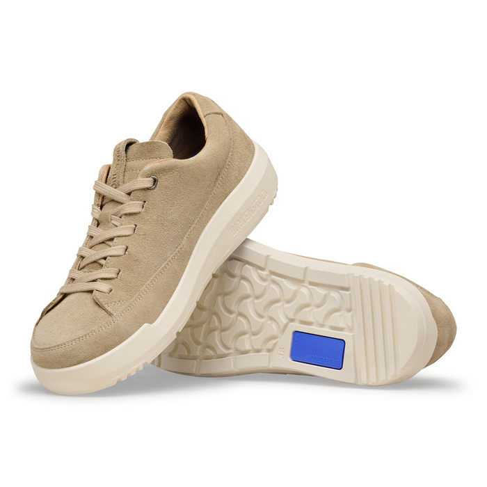 Birkenstock Melbourne Sneaker (Men) - Taupe Suede Athletic - Casual - Lace Up - The Heel Shoe Fitters
