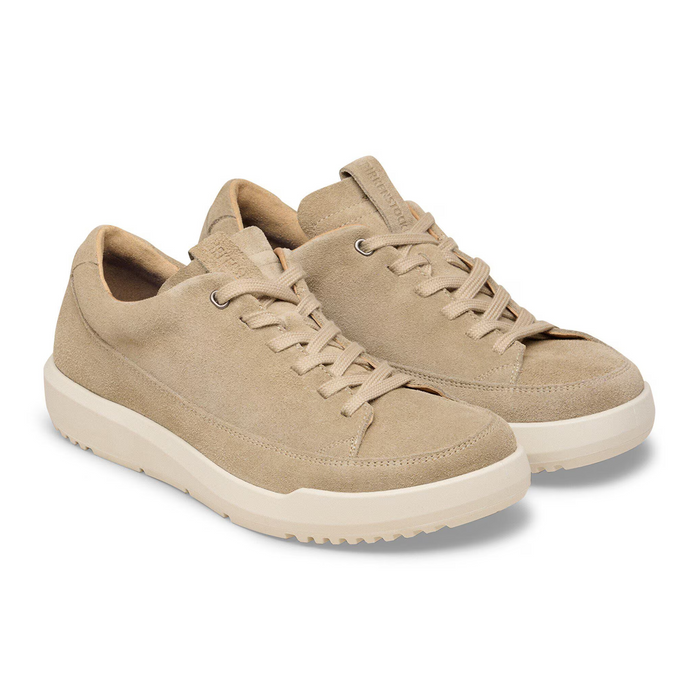 Birkenstock Melbourne Sneaker (Men) - Taupe Suede Athletic - Casual - Lace Up - The Heel Shoe Fitters