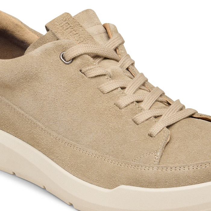 Birkenstock Melbourne Sneaker (Men) - Taupe Suede Athletic - Casual - Lace Up - The Heel Shoe Fitters