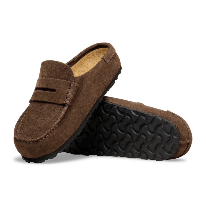 Birkenstock Naples Wrapped Clog (Women) - Carafe Suede Dress-Casual - Clogs & Mules - The Heel Shoe Fitters