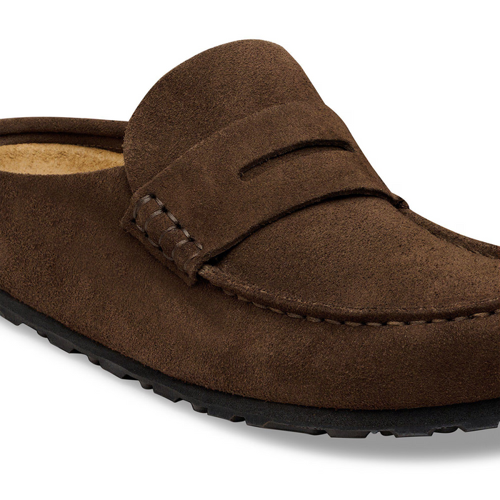 Birkenstock Naples Wrapped Clog (Women) - Carafe Suede Dress-Casual - Clogs & Mules - The Heel Shoe Fitters