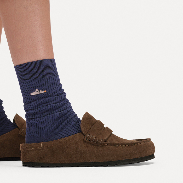 Birkenstock Naples Wrapped Clog (Women) - Carafe Suede Dress-Casual - Clogs & Mules - The Heel Shoe Fitters