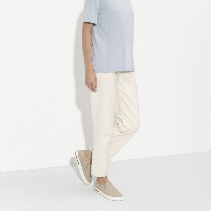 Birkenstock Oswego Narrow Slip On Sneaker (Women) - Sandcastle Canvas Dress-Casual - Slip On - The Heel Shoe Fitters