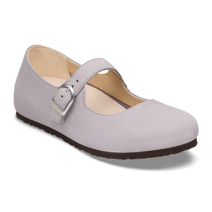 Birkenstock Santa Clarita Mary Jane (Women) - Lavendar Sky Nubuck Dress-Casual - Flat - The Heel Shoe Fitters