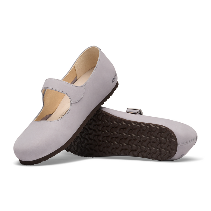 Birkenstock Santa Clarita Mary Jane (Women) - Lavendar Sky Nubuck Dress-Casual - Flat - The Heel Shoe Fitters