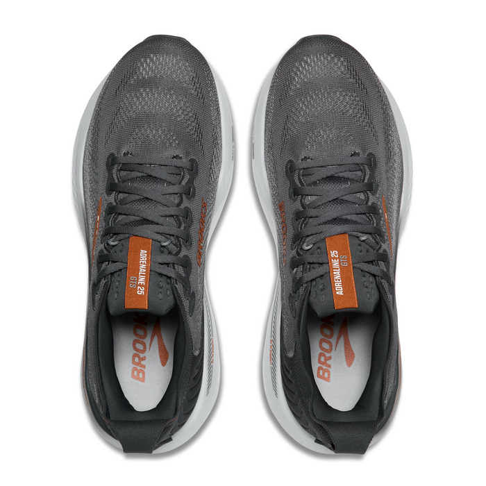 Brooks Adrenaline GTS 25 Running Shoe (Men) - Turbulence/Bombay Brown/Grey Athletic - Running - Stability - The Heel Shoe Fitters