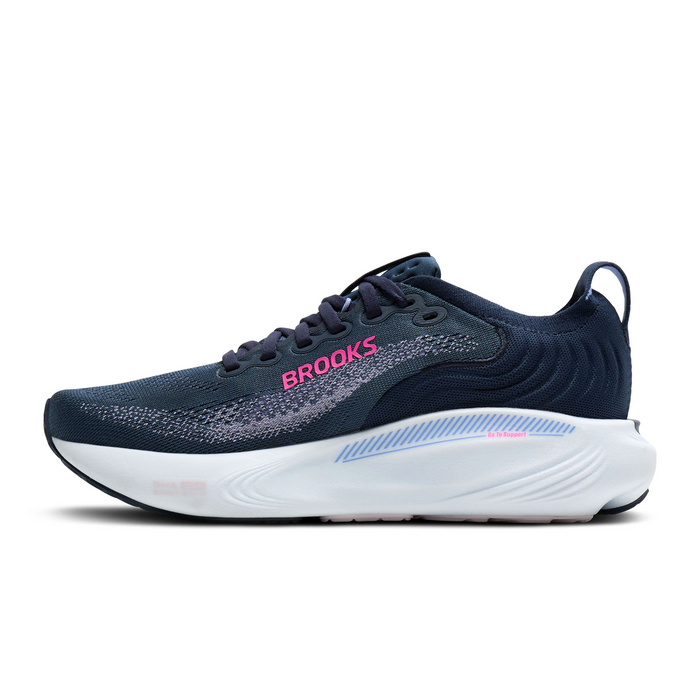 Brooks Adrenaline GTS 25 Running Shoe (Women) - Spellbound/Blazing Bell/Pink Athletic - Running - Stability - The Heel Shoe Fitters