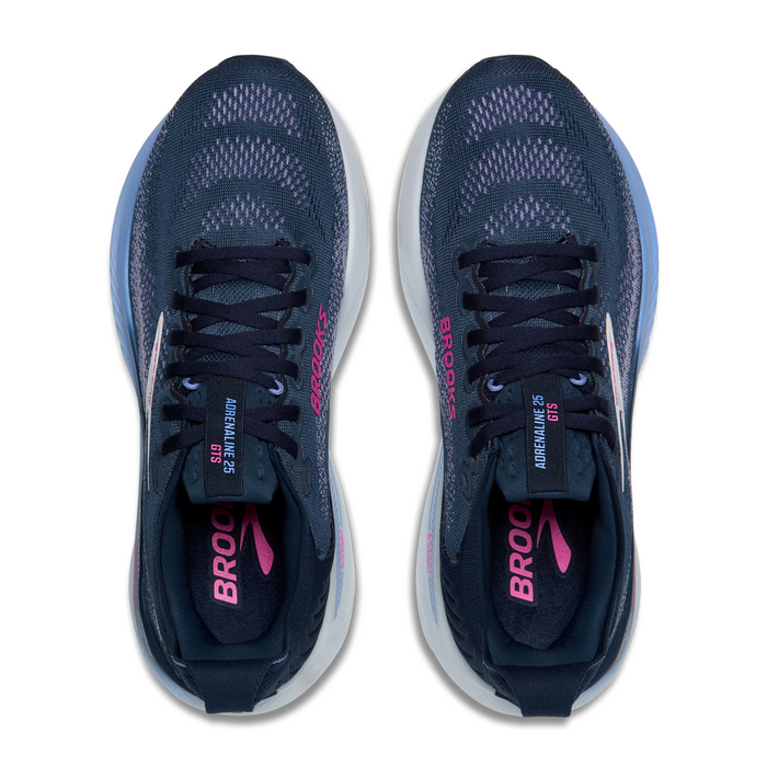 Brooks Adrenaline GTS 25 Running Shoe (Women) - Spellbound/Blazing Bell/Pink Athletic - Running - Stability - The Heel Shoe Fitters