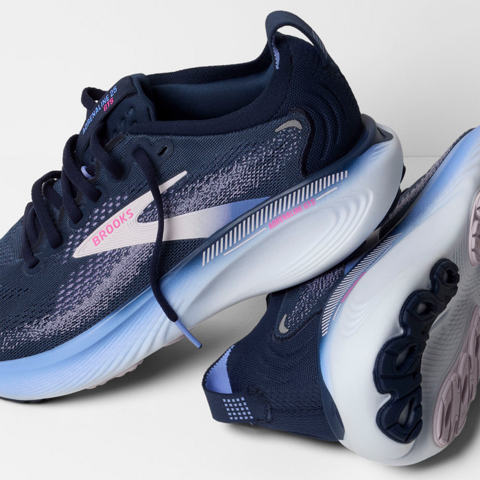 Brooks Adrenaline GTS 25 Running Shoe (Women) - Spellbound/Blazing Bell/Pink Athletic - Running - Stability - The Heel Shoe Fitters