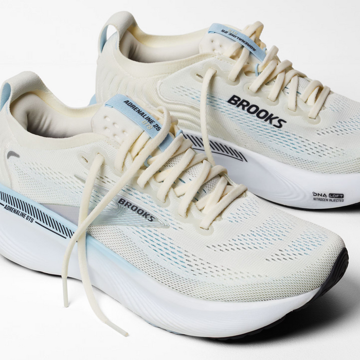 Brooks Adrenaline GTS 25 Running Shoe (Women) - Star White/Nantucket/Chrome Athletic - Running - Stability - The Heel Shoe Fitters