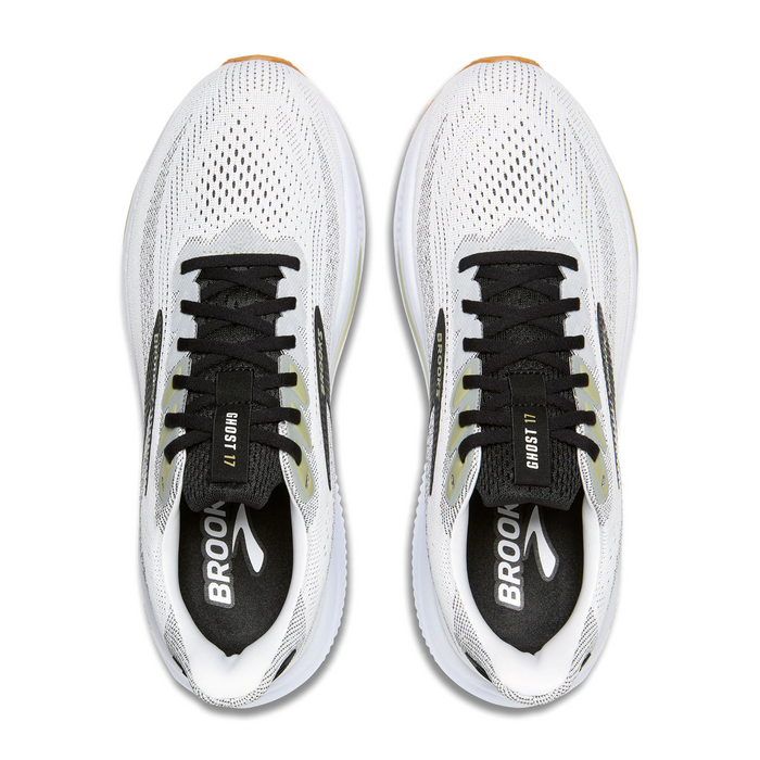 Brooks Ghost 17 Running Shoe (Men) - White/Black/Tea Athletic - Running - Neutral - The Heel Shoe Fitters