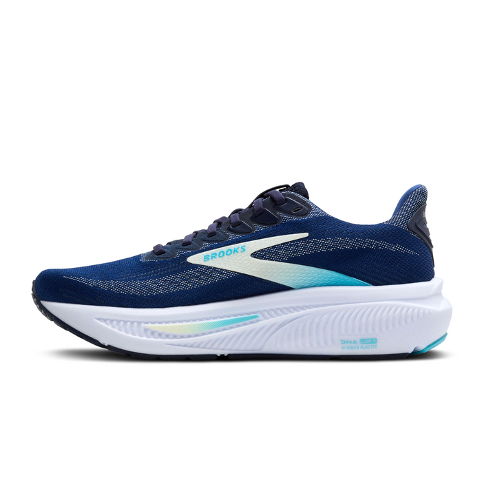 Brooks Ghost 17 Running Shoe (Women) - Navy/Green/Turquoise Athletic - Running - Neutral - The Heel Shoe Fitters