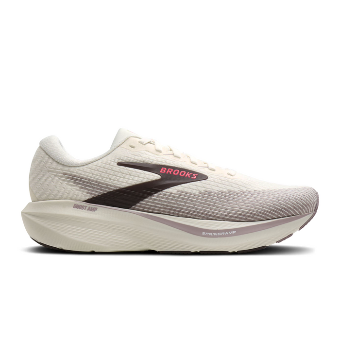 Brooks Ghost Amp Running Shoe (Women) - Arctic Wolf/Dove/Pink Athletic - Running - Neutral - The Heel Shoe Fitters