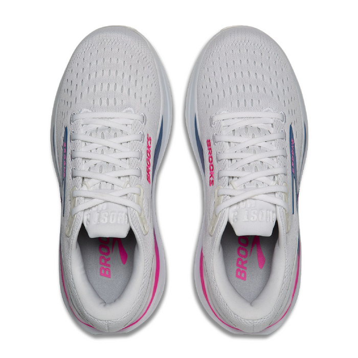 Brooks Ghost Max 3 Running Shoe (Women) - White/Moonlight/Pink Athletic - Running - Cushion - The Heel Shoe Fitters
