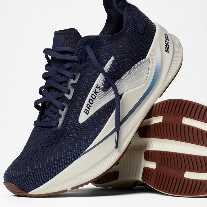 Brooks Ghost Max 4 Running Shoe (Men) - Navy/Navy/Biscuit Athletic - Running - Cushion - The Heel Shoe Fitters
