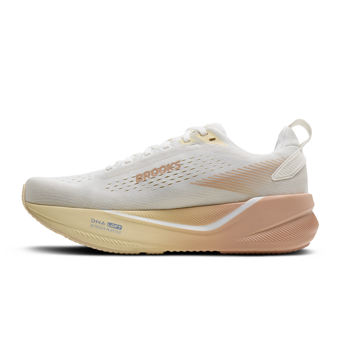 Brooks Ghost Max 4 Running Shoe (Women) - White/Rose/Rutabaga Athletic - Running - Cushion - The Heel Shoe Fitters