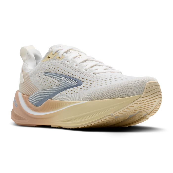 Brooks Ghost Max 4 Running Shoe (Women) - White/Rose/Rutabaga Athletic - Running - Cushion - The Heel Shoe Fitters