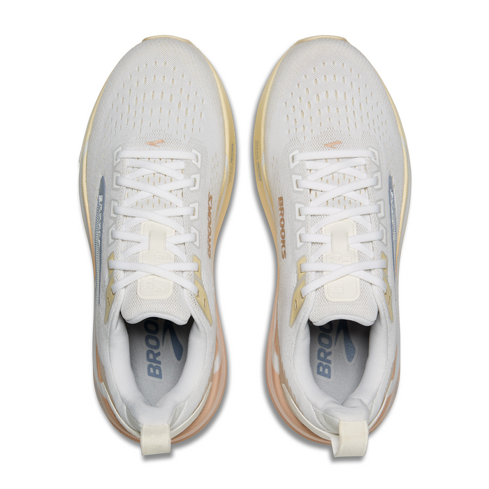 Brooks Ghost Max 4 Running Shoe (Women) - White/Rose/Rutabaga Athletic - Running - Cushion - The Heel Shoe Fitters