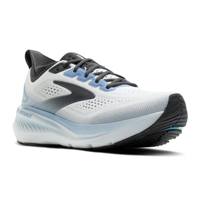 Brooks Glycerin GTS 23 Running Shoe (Men) - White/Rain/Baltic Sea Athletic - Running - Stability - The Heel Shoe Fitters