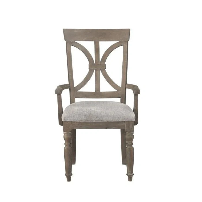 Cardano Arm Chair in Light Brown(Set of 2)
