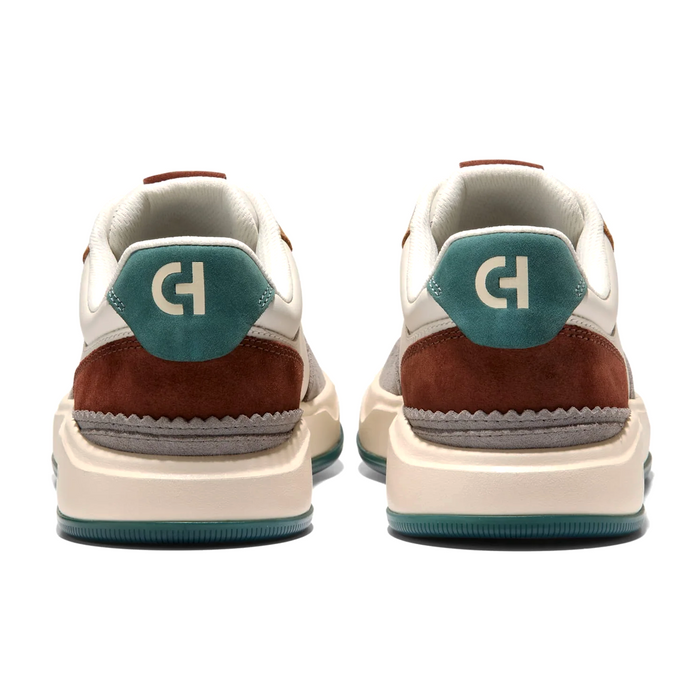 Cole Haan GrandPro Crossover Sneaker (Men) - Ivory/CH Golden Honey Suede/Mediterranean Athletic - Casual - Lace Up - The Heel Shoe Fitters