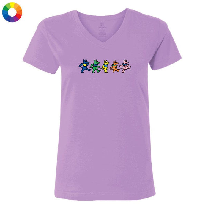 Dancing Teddys - Ladies T-Shirt V-Neck