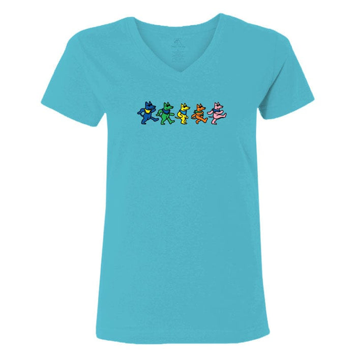 Dancing Teddys - Ladies T-Shirt V-Neck