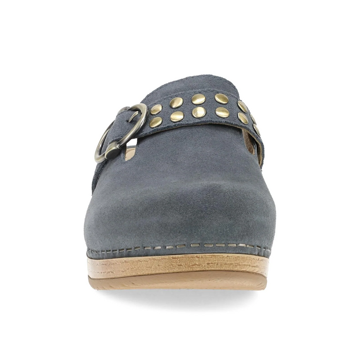 Dansko Branson Clog (Women) - Dusty Blue Suede Dress-Casual - Clogs & Mules - The Heel Shoe Fitters
