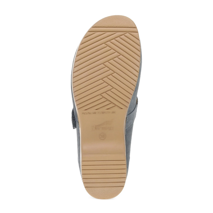 Dansko Branson Clog (Women) - Dusty Blue Suede Dress-Casual - Clogs & Mules - The Heel Shoe Fitters