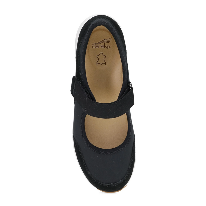 Dansko Carolina Mary Jane Sneaker (Women) - Black Suede Athletic - Casual - Slip On - The Heel Shoe Fitters