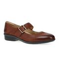 Dansko Collette Mary Jane (Women) - Russet Burnished Nubuck Dress-Casual - Flat - The Heel Shoe Fitters
