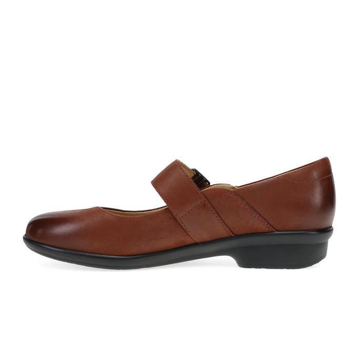 Dansko Collette Mary Jane (Women) - Russet Burnished Nubuck Dress-Casual - Flat - The Heel Shoe Fitters