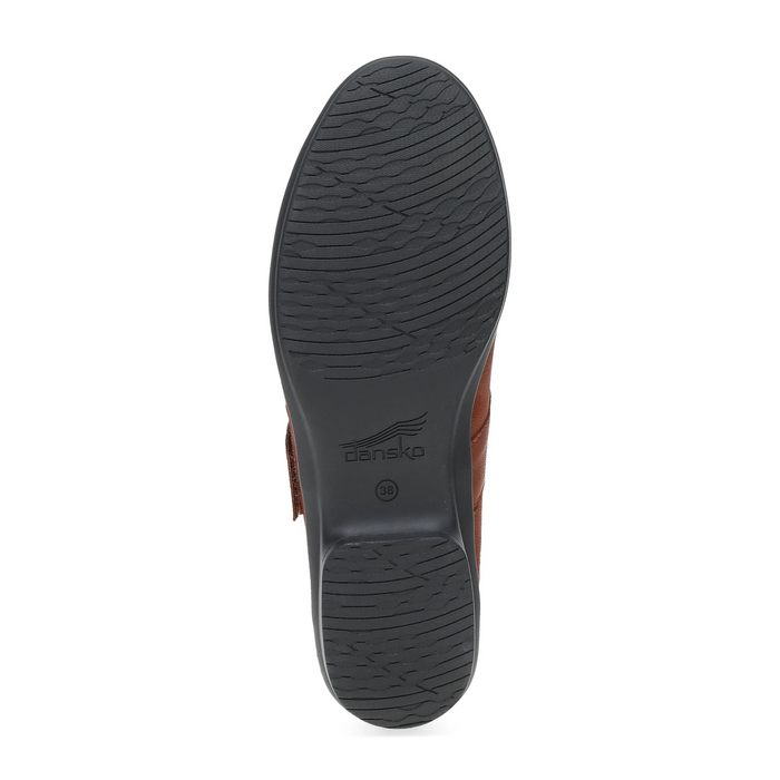 Dansko Collette Mary Jane (Women) - Russet Burnished Nubuck Dress-Casual - Flat - The Heel Shoe Fitters