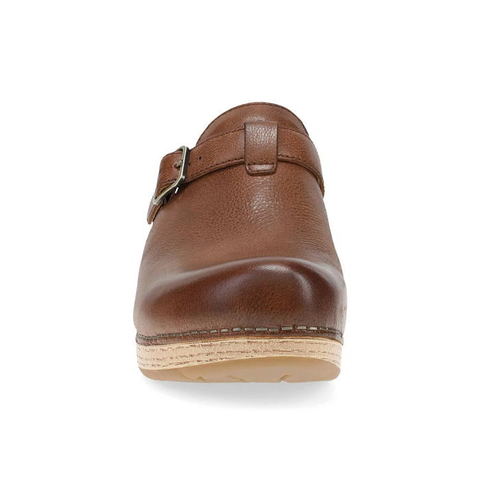 Dansko Leandra Clog (Women) - Brown Leather Dress-Casual - Clogs & Mules - The Heel Shoe Fitters