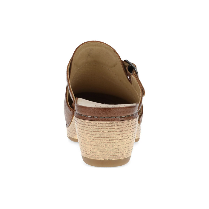 Dansko Leandra Clog (Women) - Brown Leather Dress-Casual - Clogs & Mules - The Heel Shoe Fitters
