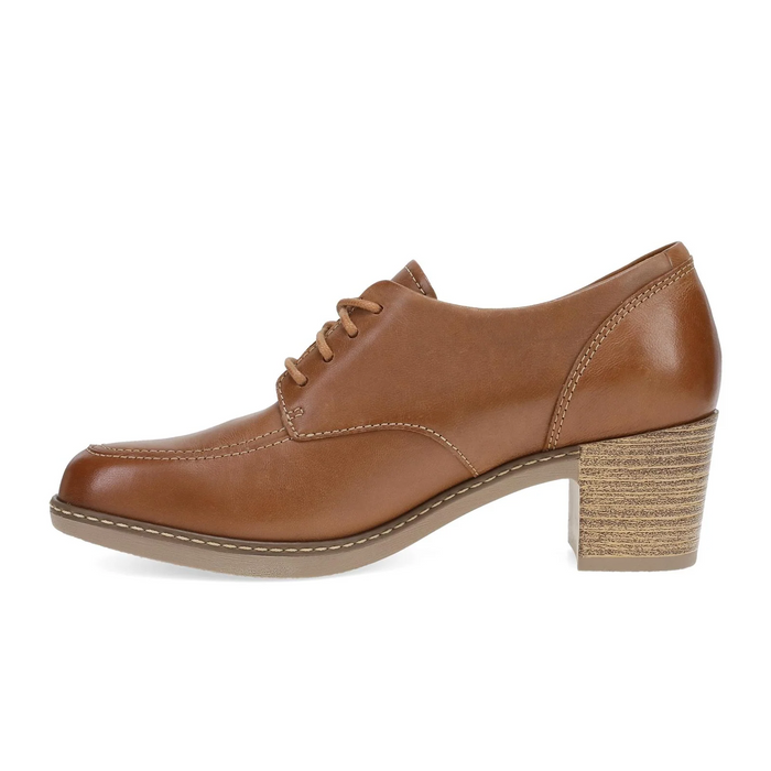 Dansko Maris Heeled Oxford (Women) - Luggage Dress-Casual - Oxford - The Heel Shoe Fitters