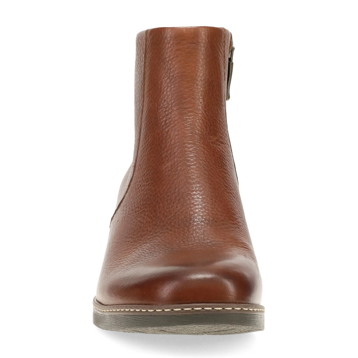 Dansko Meryll Heeled Boot (Women) - Brown Waxy Milled Boots - Casual - Low - The Heel Shoe Fitters