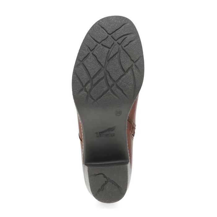 Dansko Meryll Heeled Boot (Women) - Brown Waxy Milled Boots - Casual - Low - The Heel Shoe Fitters