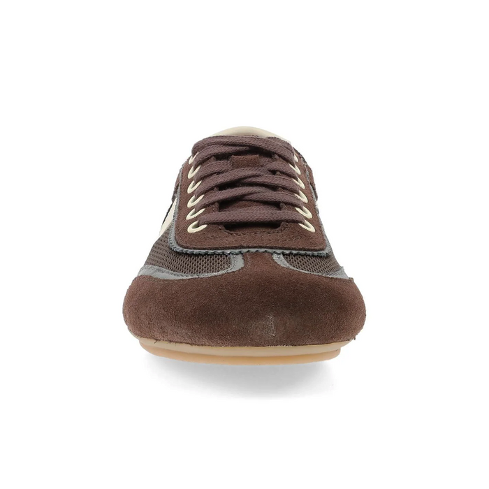 Dansko Milana Sneaker (Women) - Chocolate/Pewter Athletic - Casual - Lace Up - The Heel Shoe Fitters