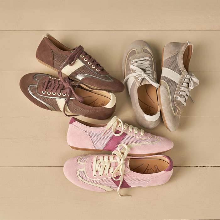 Dansko Milana Sneaker (Women) - Chocolate/Pewter Athletic - Casual - Lace Up - The Heel Shoe Fitters