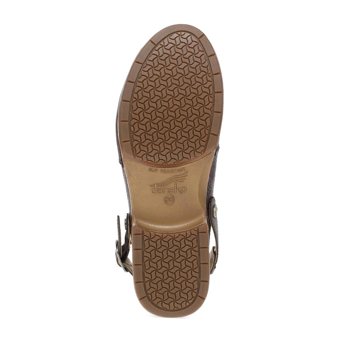 Dansko Millie Clog (Women) - Chocolate Tooled Dress-Casual - Clogs & Mules - The Heel Shoe Fitters