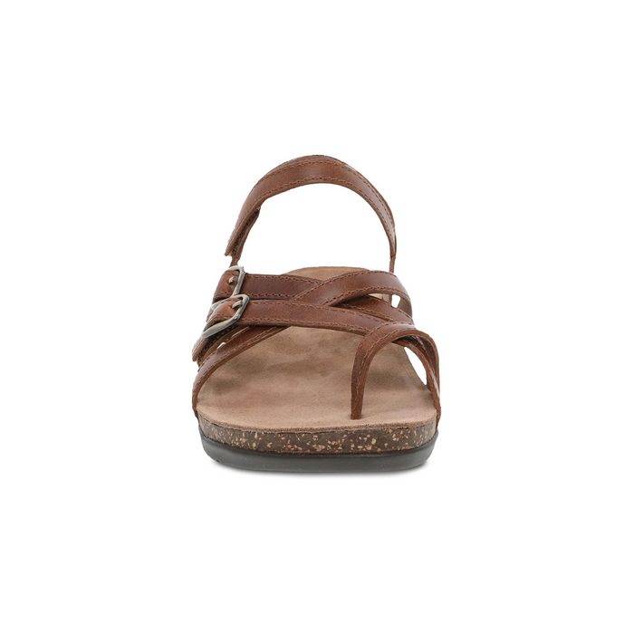 Dansko Roslyn Backstrap Sandal (Women) - Tan Waxy Burnished Sandal - Backstrap - The Heel Shoe Fitters