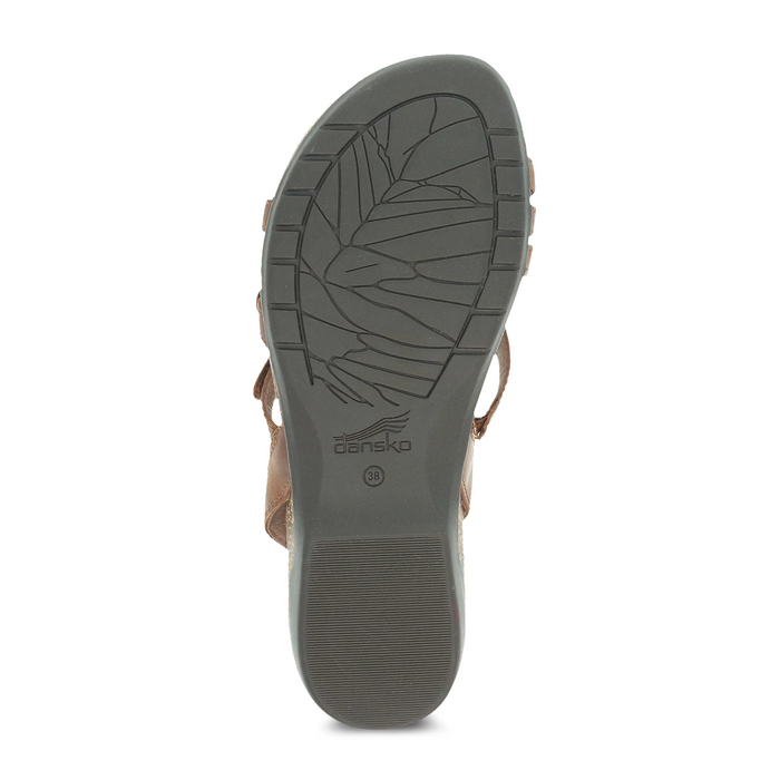 Dansko Roslyn Backstrap Sandal (Women) - Tan Waxy Burnished Sandal - Backstrap - The Heel Shoe Fitters