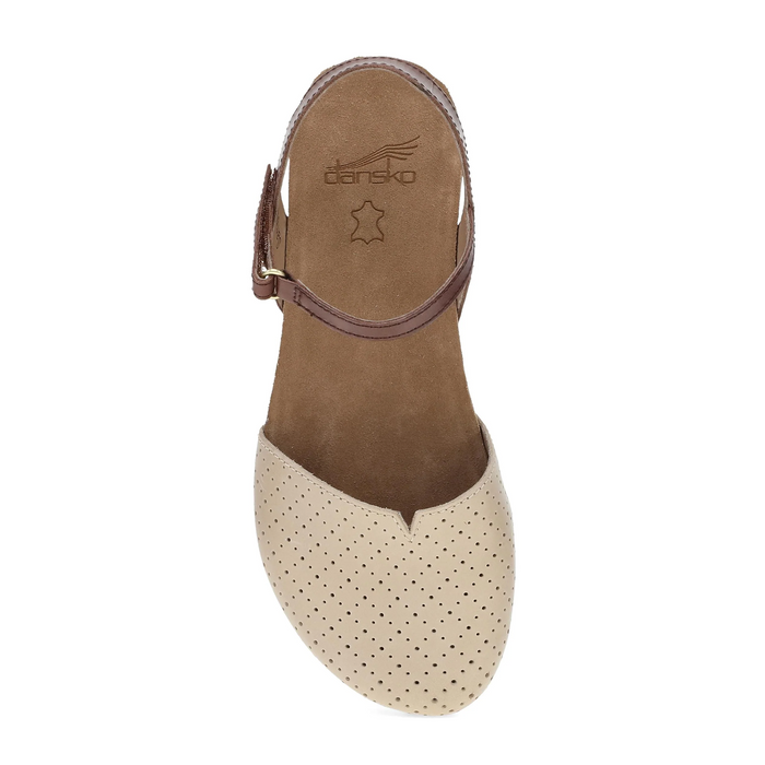 Dansko Rowan Mary Jane (Women) - Sand Perf Dress-Casual - Flat - The Heel Shoe Fitters