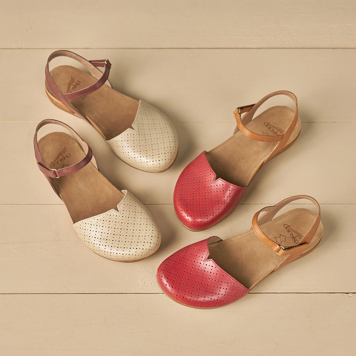 Dansko Rowan Mary Jane (Women) - Sand Perf Dress-Casual - Flat - The Heel Shoe Fitters
