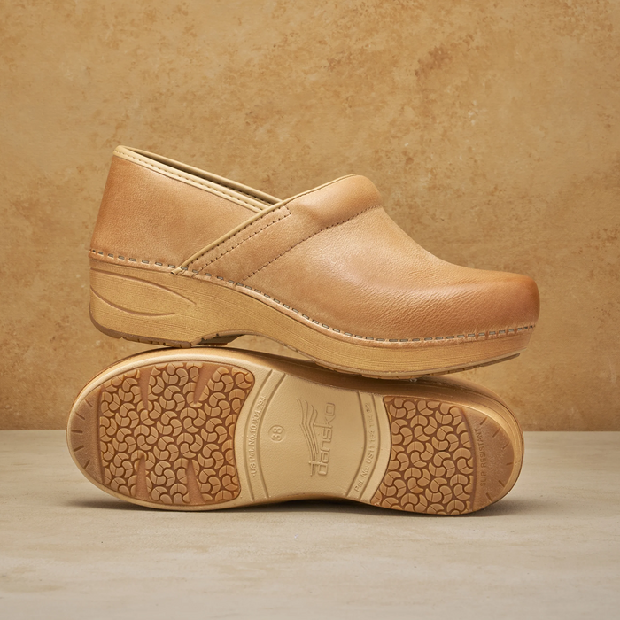 Dansko XP 2.0 Clog (Women) - Honey Distressed Leather Dress-Casual - Clogs & Mules - The Heel Shoe Fitters