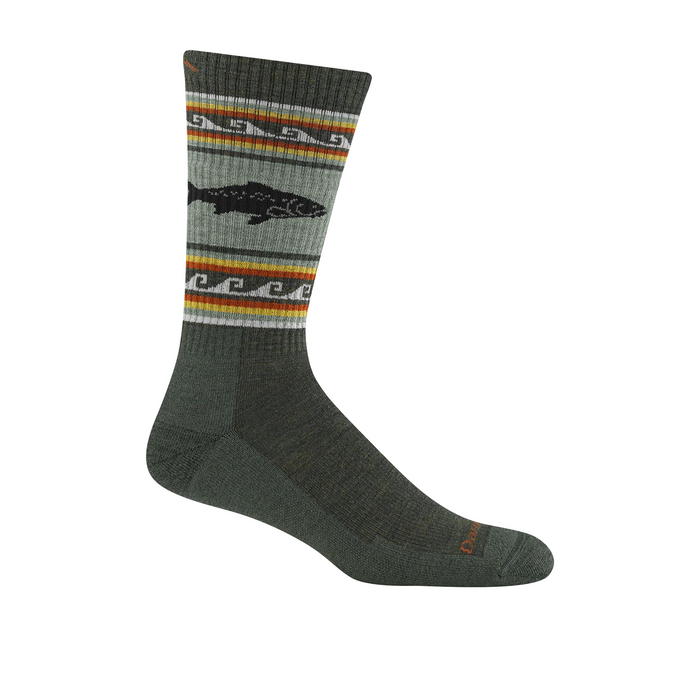 Darn Tough Socks Vangrizzle Midweight Cushion Crew (Men) - Trout River Accessories - Socks - Performance - The Heel Shoe Fitters
